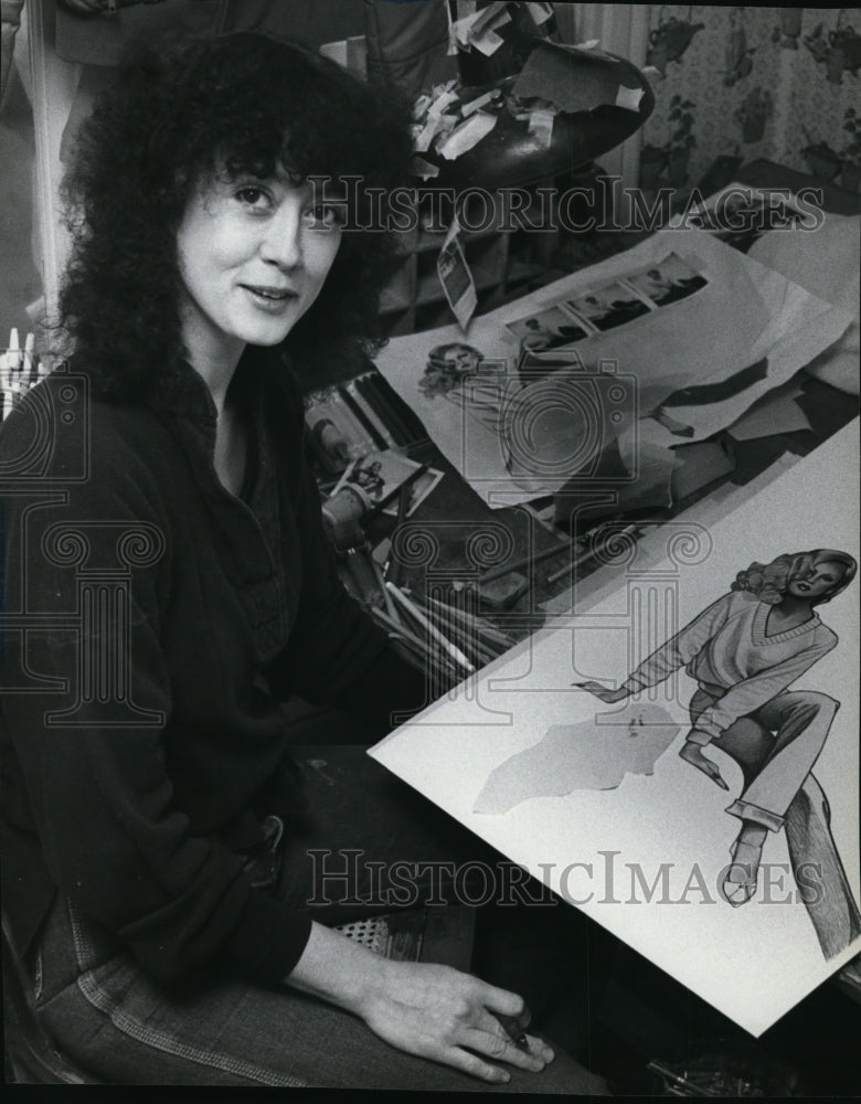 1979 Press Photo Artist Joanne Scribur - spa22456 - Historic Images