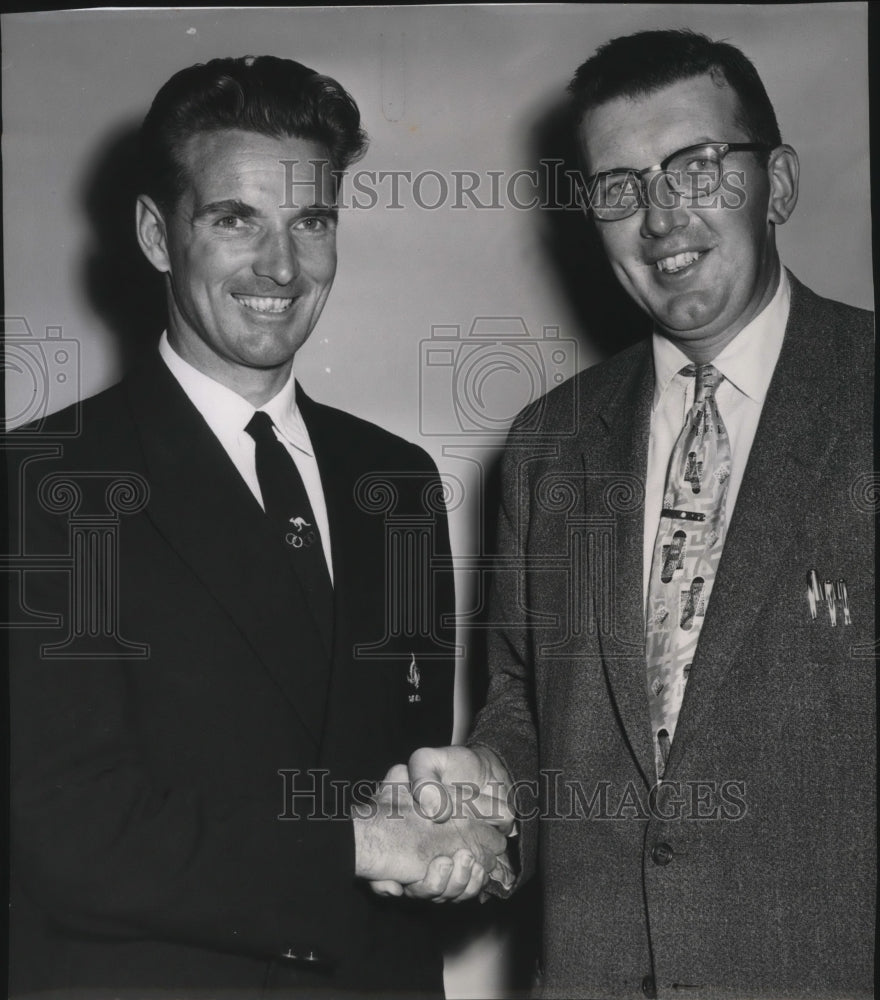 1957 Archie Evans with Roy Gunderson Historic Images