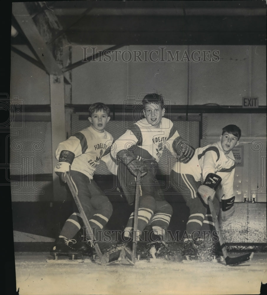 1965 Press Photo Spokane American Hockey Club Pee Wee team - spa33156 - Historic Images
