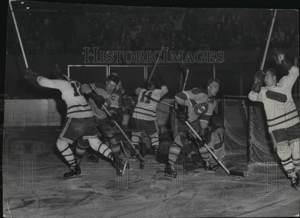 1958 Hockey Action  - Historic Images