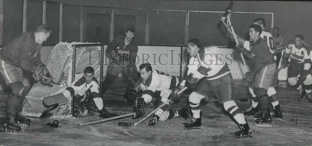 1960 Press Photo Hockey Action - spa33773 - Historic Images