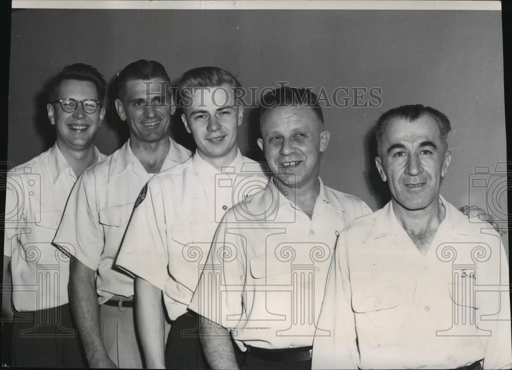 1954 Press Photo Members of the Bowling, Inc., tenpin team - spa33812 - Historic Images