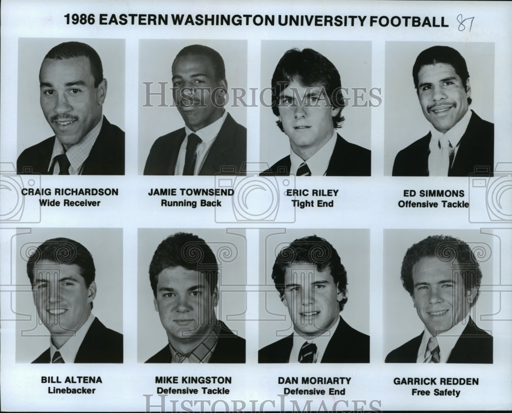 1986 Press Photo Eastern Washington University Football - spa34183 - Historic Images