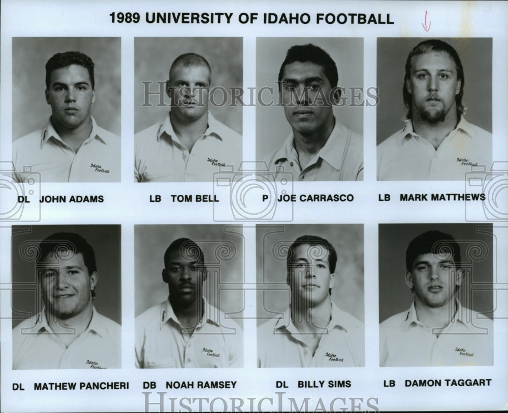 1989 Press Photo University of Idaho Football Lineup - spa34185- Historic Images