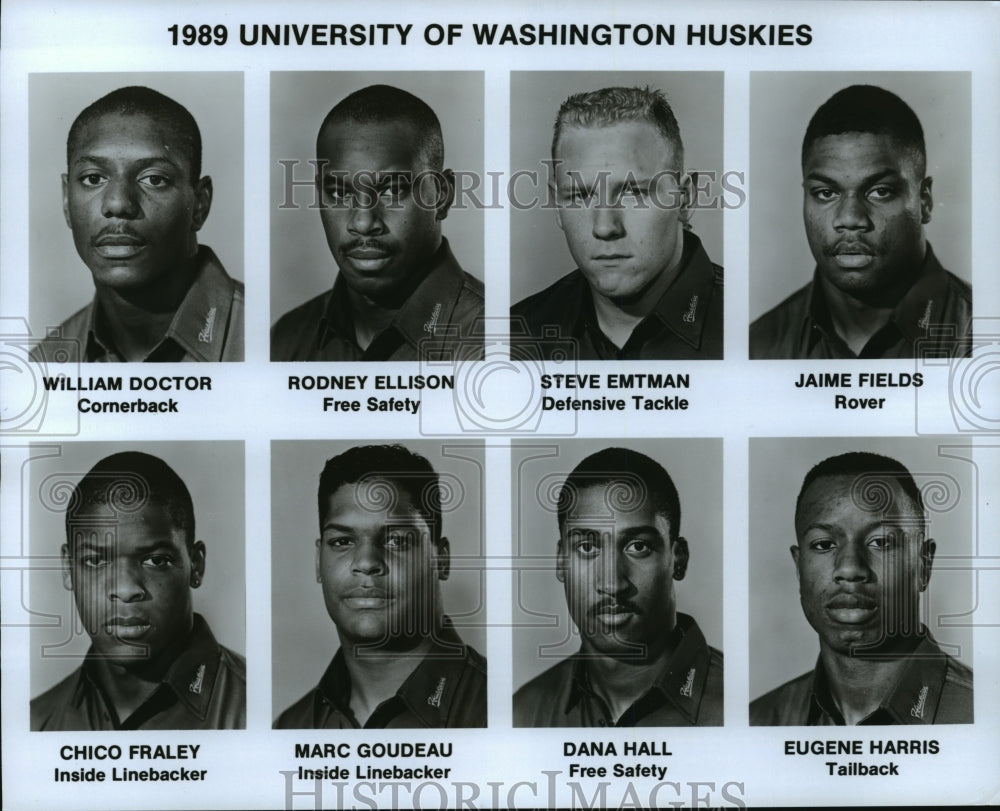 1989 Press Photo Football University of Washington Huskies - spa34197 - Historic Images