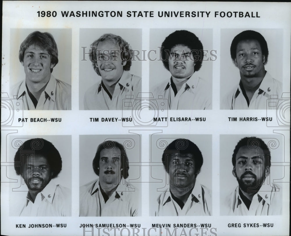1980 Press Photo Washington State University Football - spa34514- Historic Images