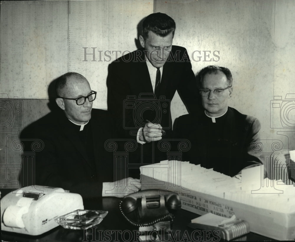 1964 Father Schwemin and Father Wenning of the Catholic Clergy - Historic Images