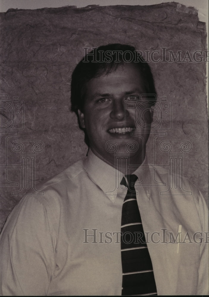 1997 Press Photo Dave Woodruff, Spokane Railway Credit Union manager - Historic Images
