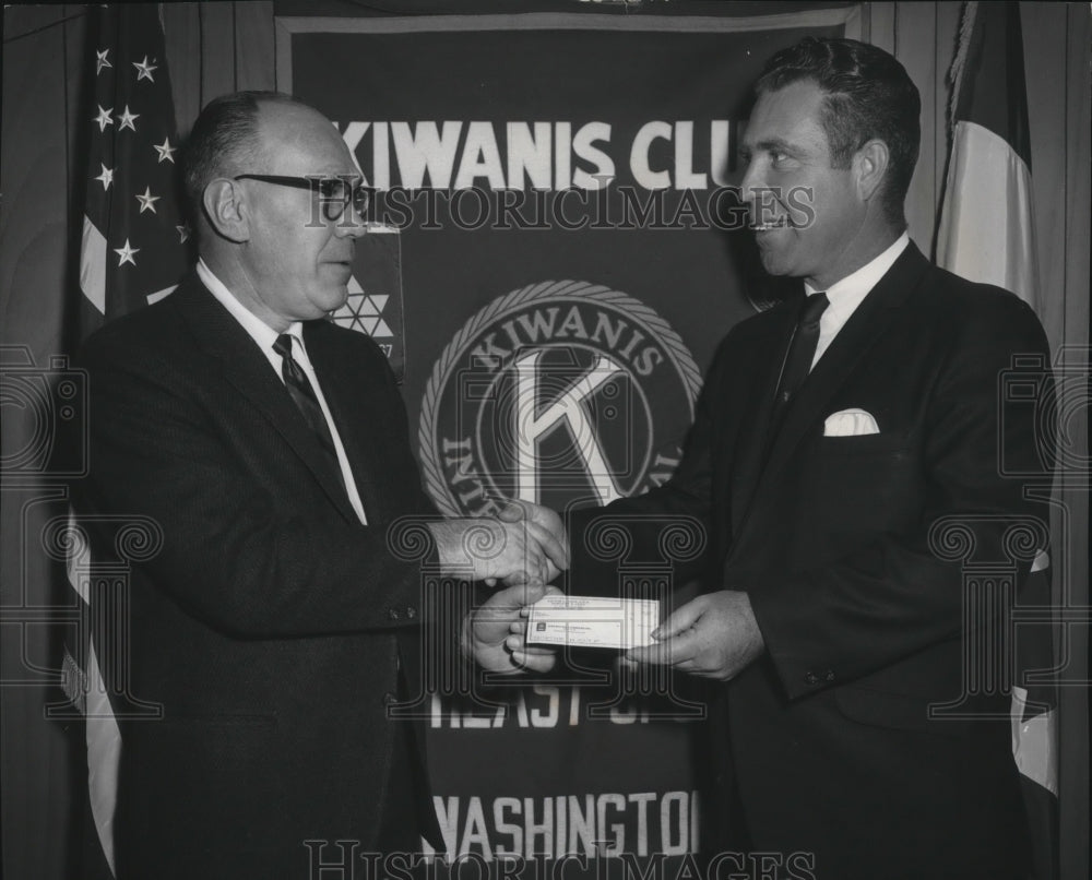 1967 Donation handed to Michael Wiley of Circle Bar - Historic Images