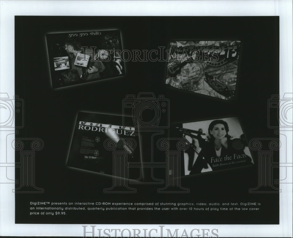 1997 Press Photo DigiZINE presents an interactive CD-ROM experience - Historic Images