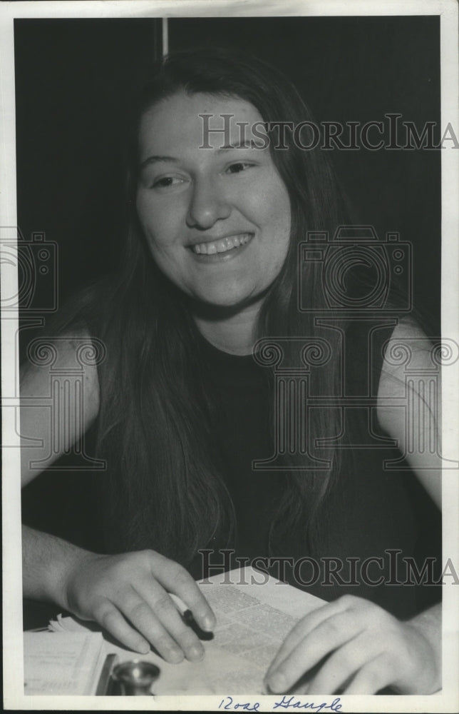1971 Press Photo Rose Gangle Gonzaga University Student Body President - Historic Images