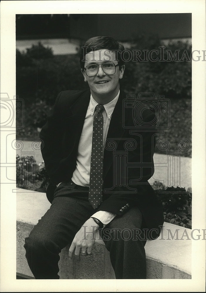 1988 Press Photo Brad Whitworth Hewlett-Packard Manager in Palo Alto, California-Historic Images