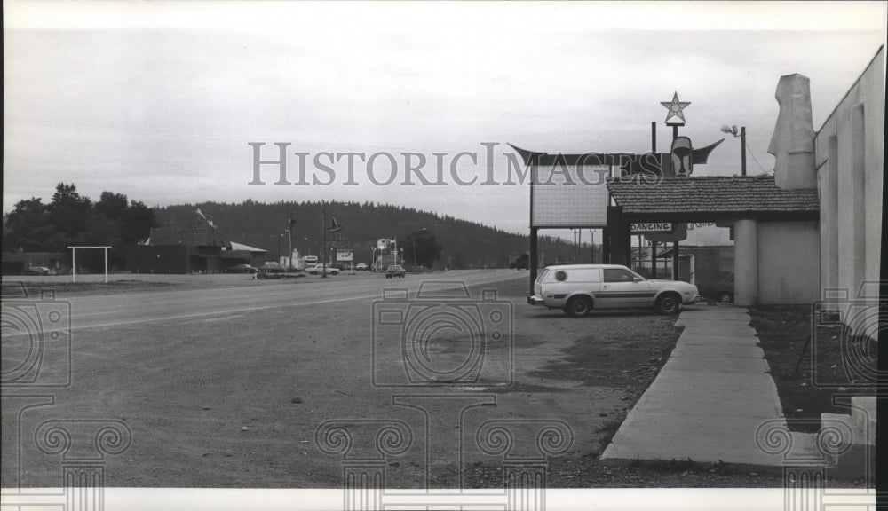1978 Press Photo State Line Idaho street scene spa56040 Historic Images
