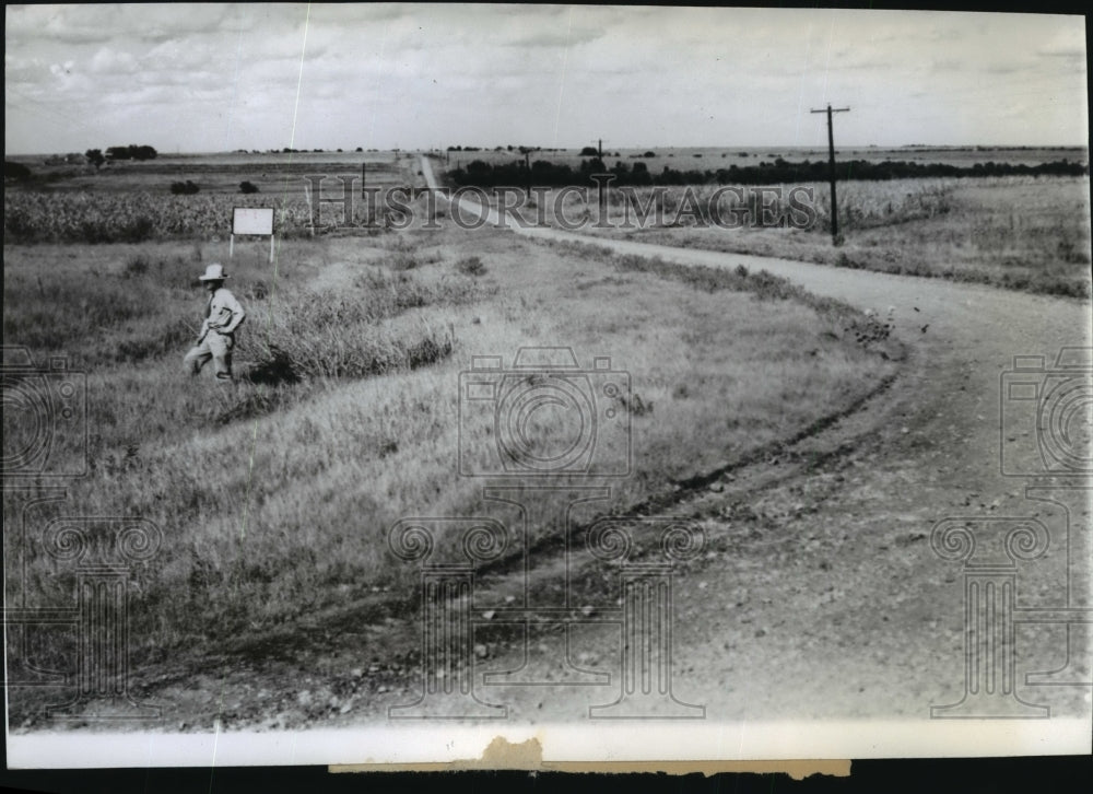 1941 Press Photo Scene in the Elm Creek area, near Temple, Texas - Historic Images