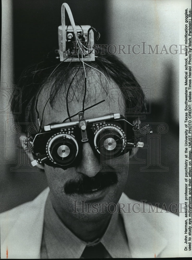 1979 Press Photo Dr John Herman asst professor of psychiatry University of Texas-Historic Images
