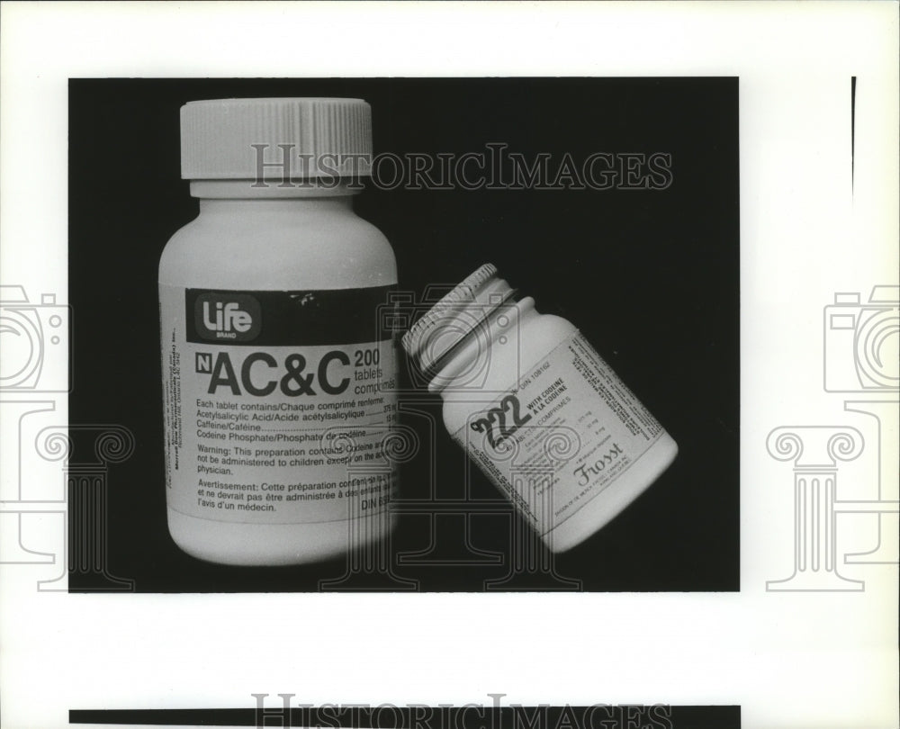 1991 Press Photo Bottle of AC&C Prescription drugs. - spa57620 - Historic Images