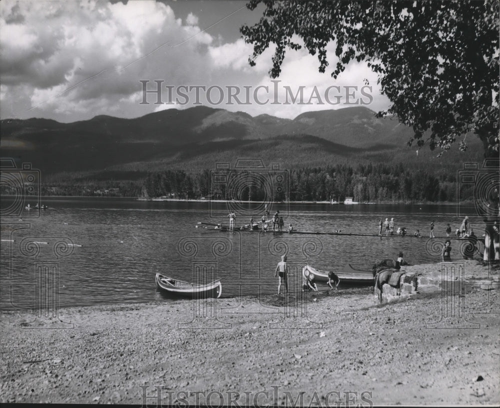 Press Photo Whitefish lake. - spa57934 - Historic Images