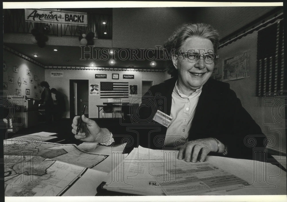 1984 Press Photo Doris Tryon, League of Women Voters - spa58970 - Historic Images