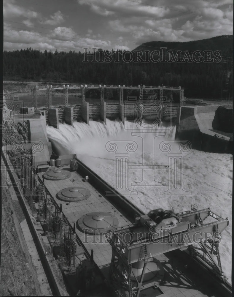 1978 Press Photo Washington Water Power, Cabinet Gorge Dam, Idaho - spa59294 - Historic Images