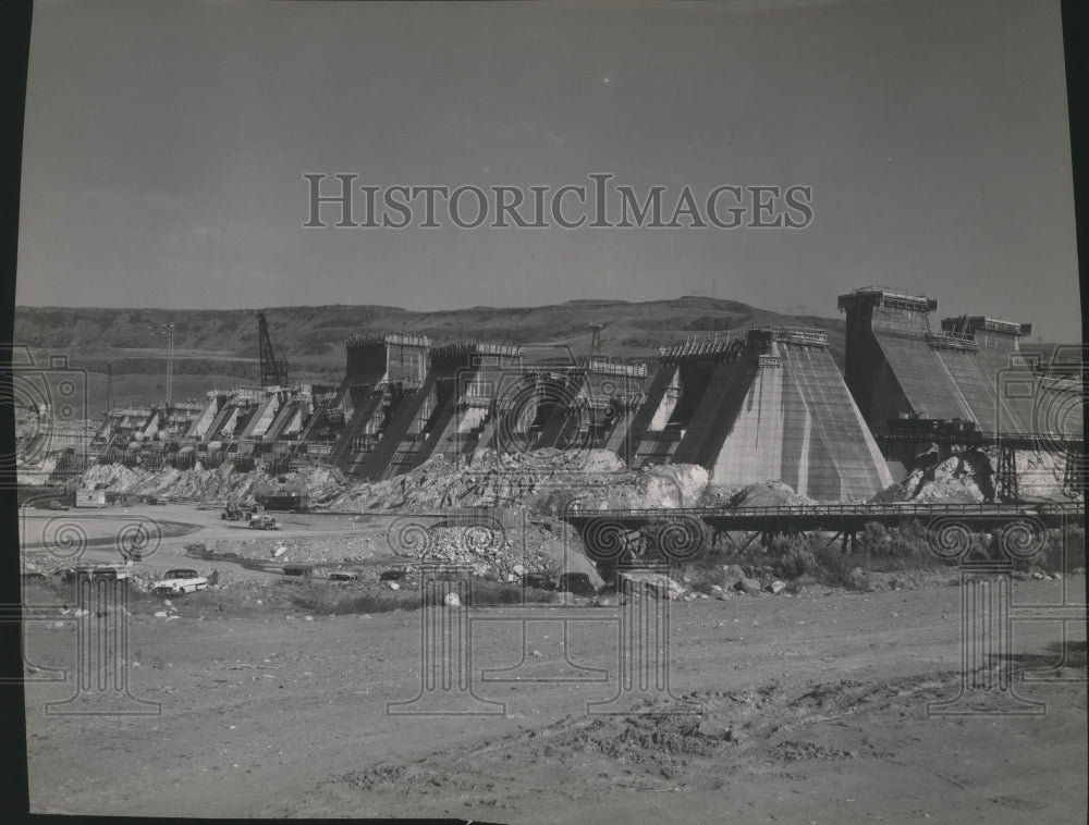 Press Photo Washington State Dam construction - spa60420 - Historic Images