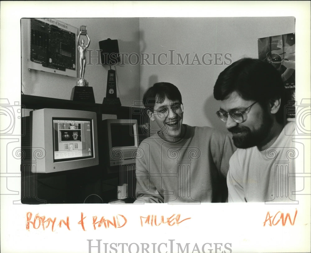 1991 Press Photo Robyn & Rand Miller are rising star in computer software field - Historic Images