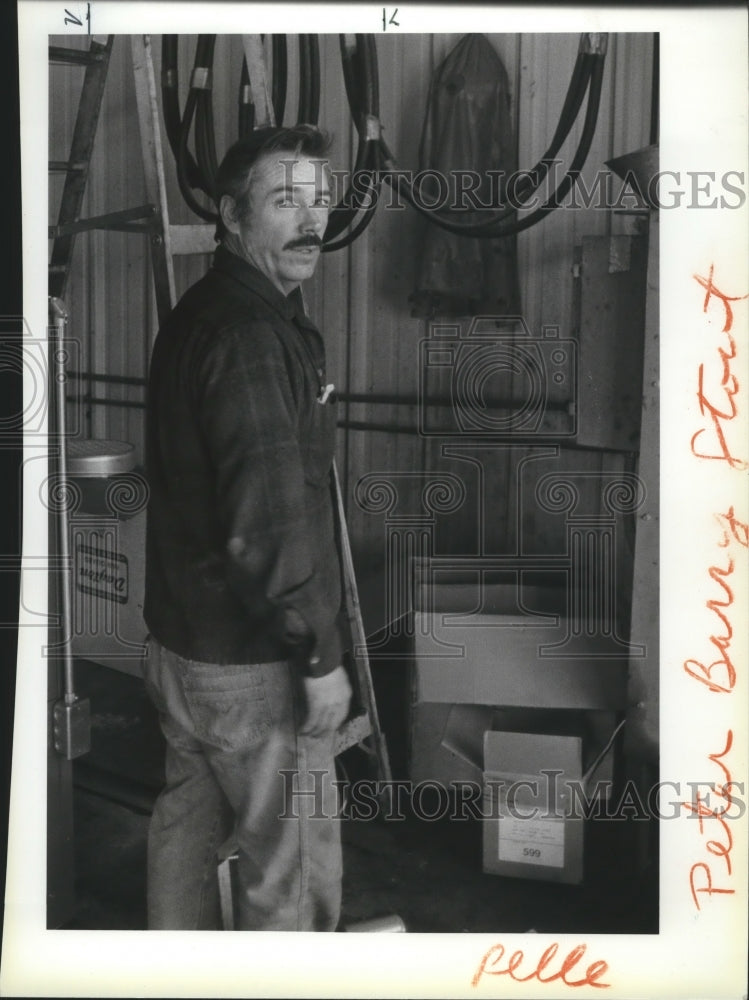 1986 Press Photo Criminal-Peter Barry Stout, accused of fraud - spa61454 - Historic Images