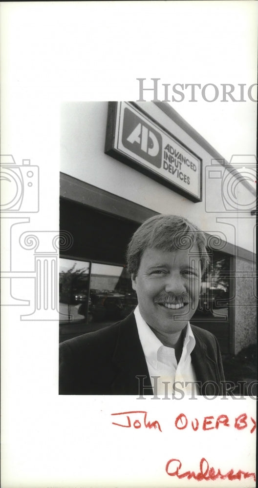 1987 Press Photo John Overby, computer person - spa61555 - Historic Images