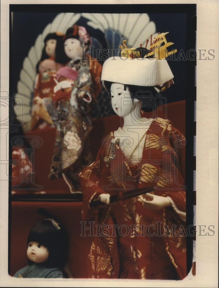 1993 Press Photo Mukogawa Fort Wright Institute is celebrating Hina Matsuri - Historic Images