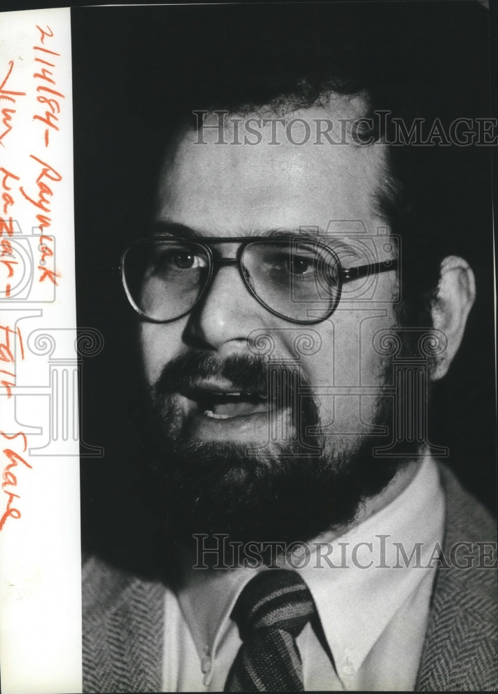 1984 Press Photo Fair Share's Jim Lazar, economist. - spa61769 - Historic Images