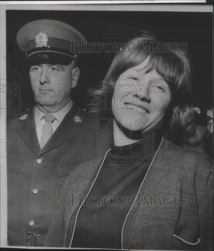 1965 Press Photo Michelle Marie Saunier, conspired in bombing American sights - Historic Images
