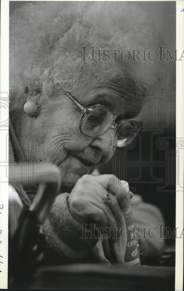 1988 Lois Smith a veteran bingo player at Spokane Valley Foundation-Historic Images
