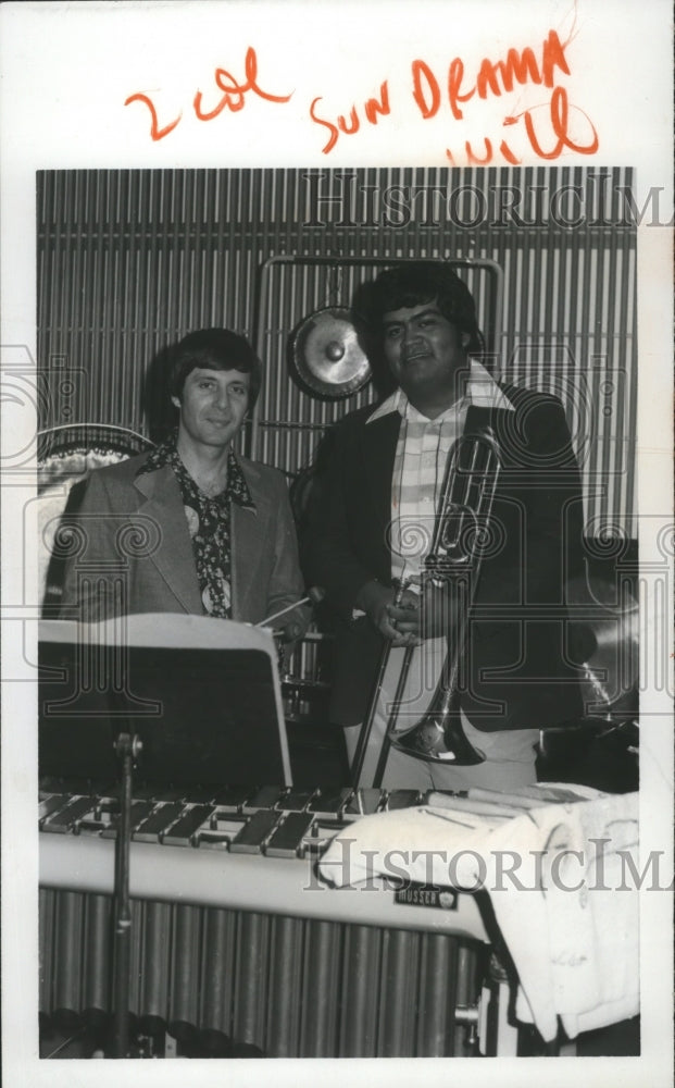 1978 Press Photo Martin Zyskowski & Richard Obregon, Eastern Washington Univ - Historic Images