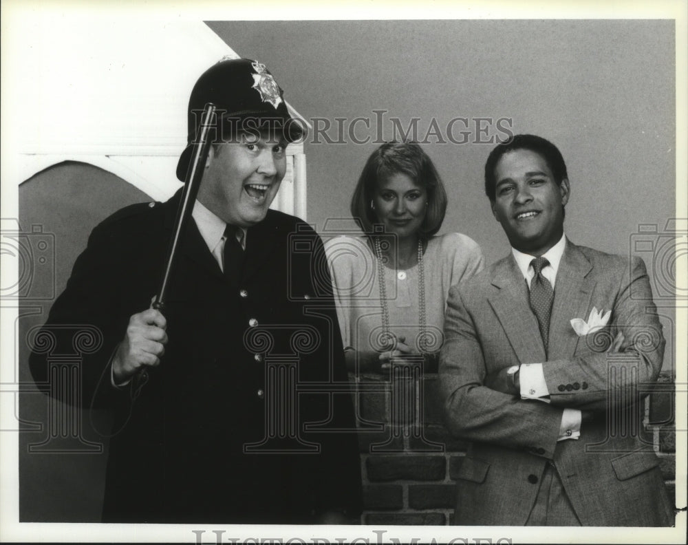 1986 Press Photo Bryant Gumbell, co anchor Jane Pauley and Willard Scott - Historic Images