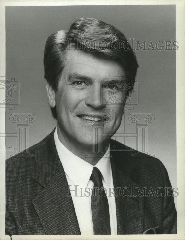 1987 Press Photo News Correspondent Boyd Matson co-anchor of Sunday Today - Historic Images