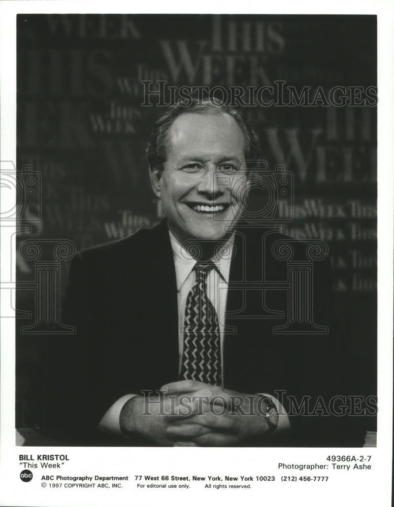 1997 Press Photo Journalist Bill Kristol for 