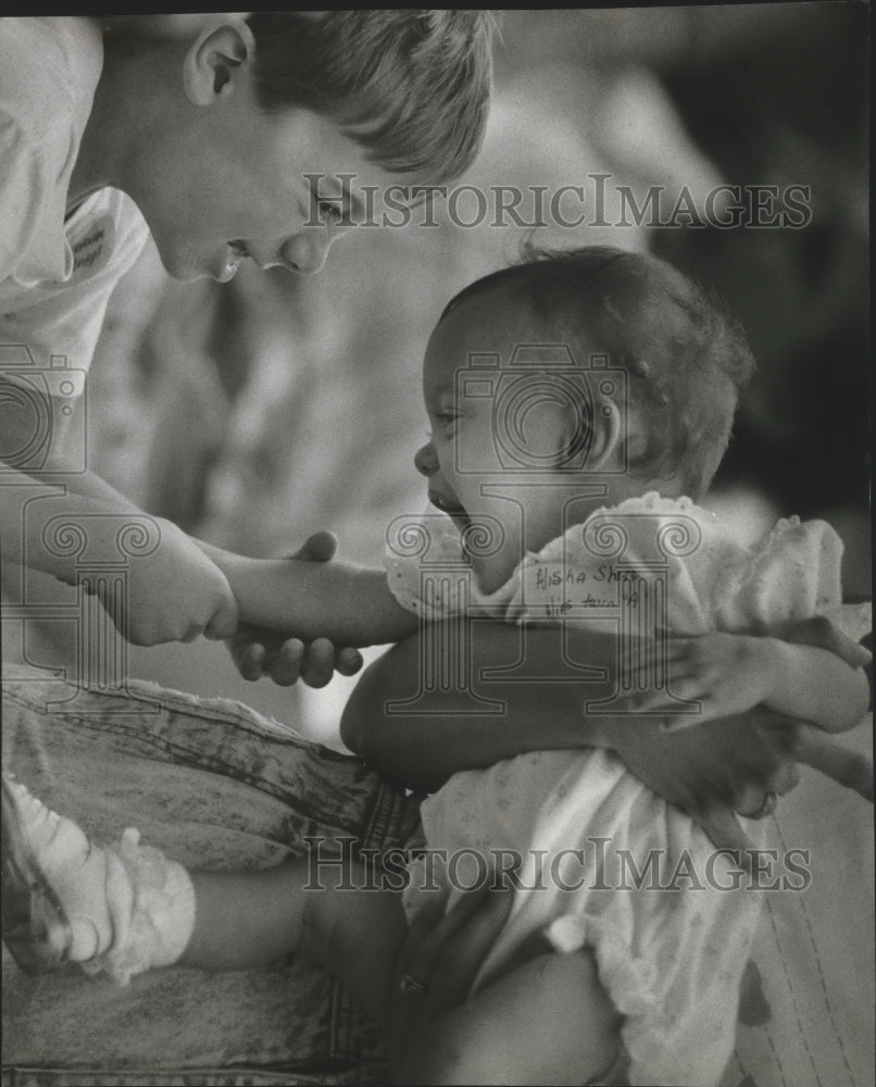 1991 Deaconess Hospital's "preemie" party for former patients. Historic Images