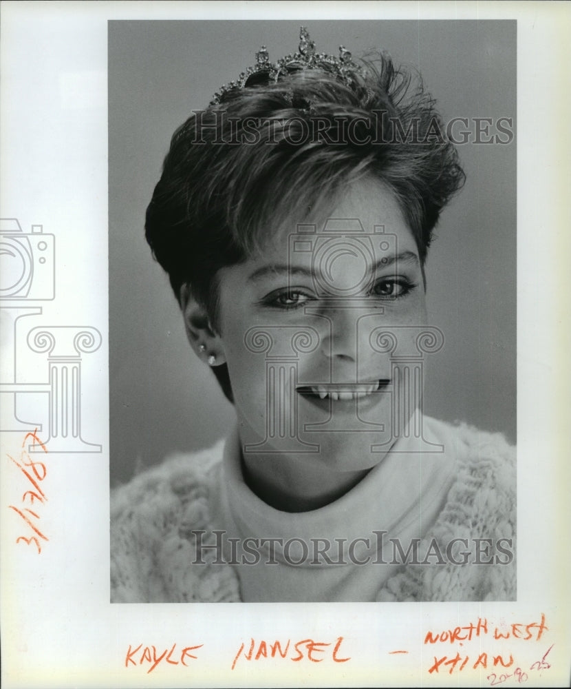 1987 Press Photo Lilac Festival 1987 Princess Kayle Hansel, NW Christi ...