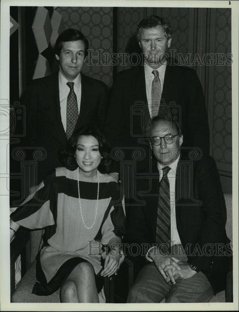 1984 Press Photo NBC News Convention Floor Reporters for Convention coverage - Historic Images