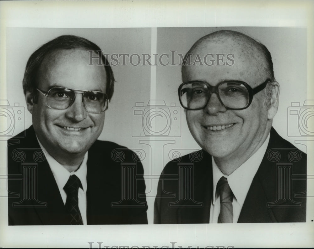 1984 Press Photo Peter Axthelm and Harvey Pack-host Breeders Cup Series - Historic Images