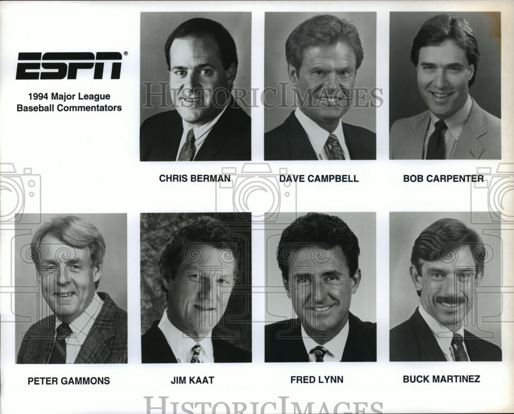 1994 Press Photo ESPN 1994 Major League Baseball Commentators - spa71974 - Historic Images
