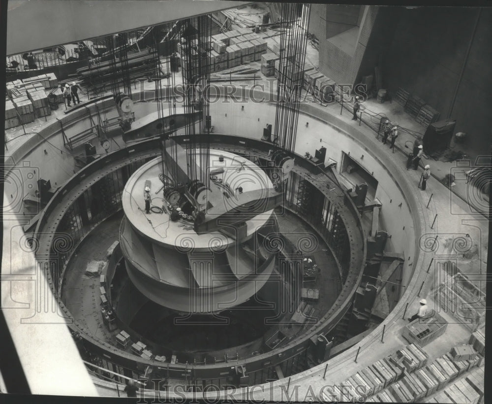1976 Press Photo Water wheel for the third powerhouse at Grand Coulee