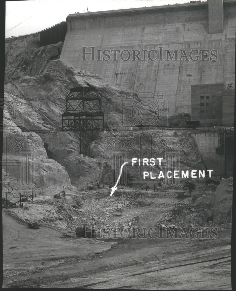 1970 Press Photo Grand Coulee Dam powerhouse third construction spa7