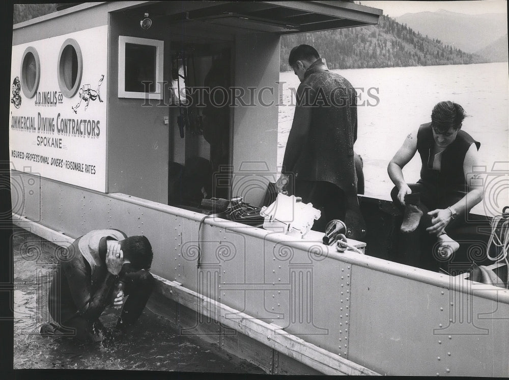 1965 Press Photo Commercial Diving Contractors, Spokane spa73563 Historic Images