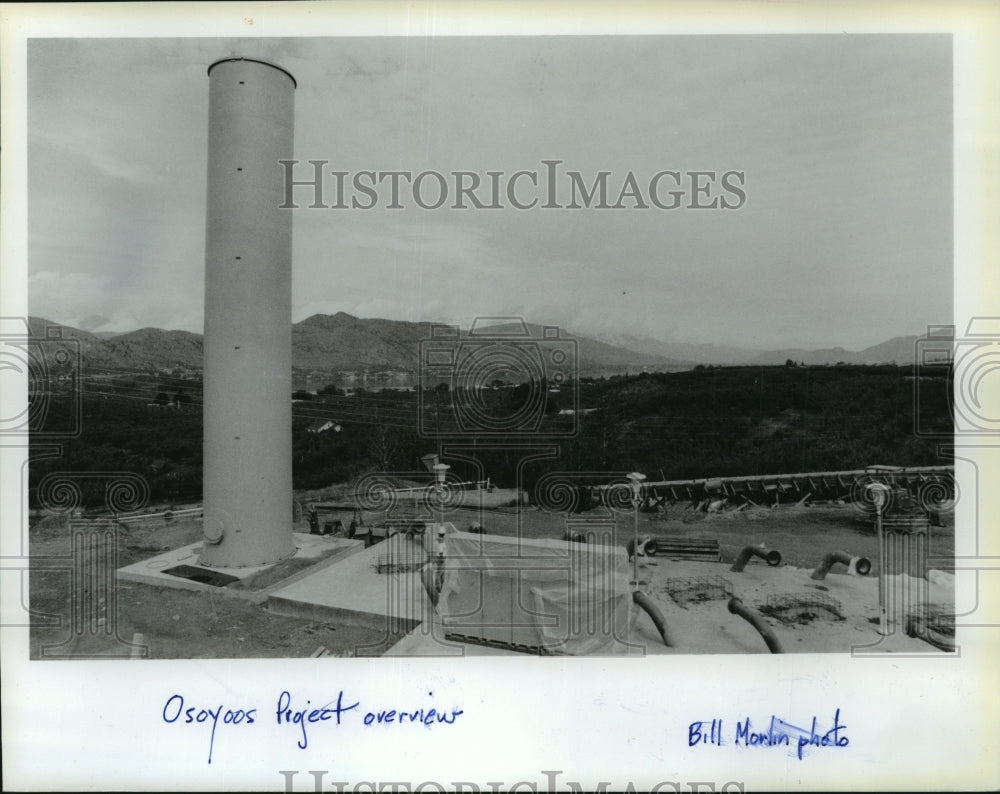 1986 Press Photo Osoyoos Project Overview - spa76291 - Historic Images