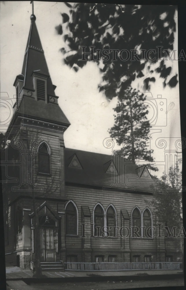 Press Photo Spokane-First Lutheran Church at 4th and Monroe - spa76489 - Historic Images