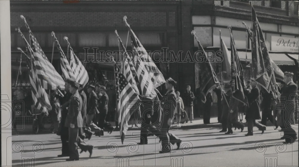 1979 Press Photo Parade of Flags during Memorial Day observance - spa77391 - Historic Images