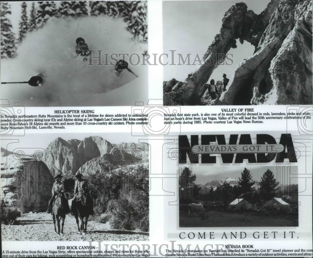 1985 Press Photo Nevada tourist destinations - spa78223 - Historic Images
