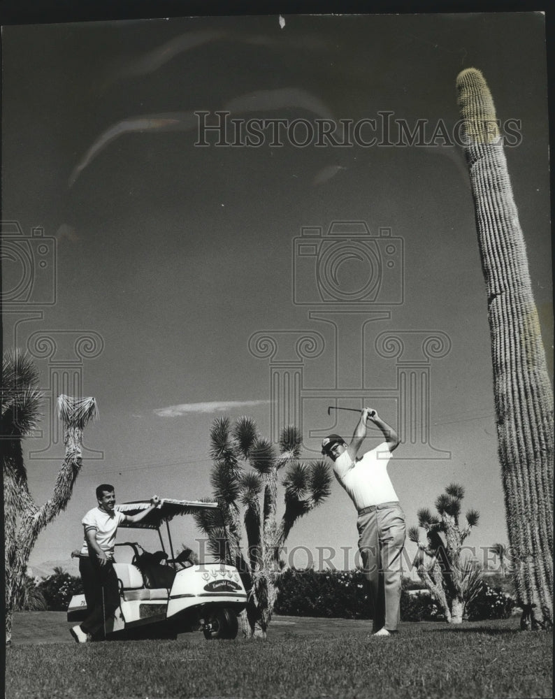 1968 Press Photo Playing golf in Las Vegas, Nevada - spa78921 - Historic Images