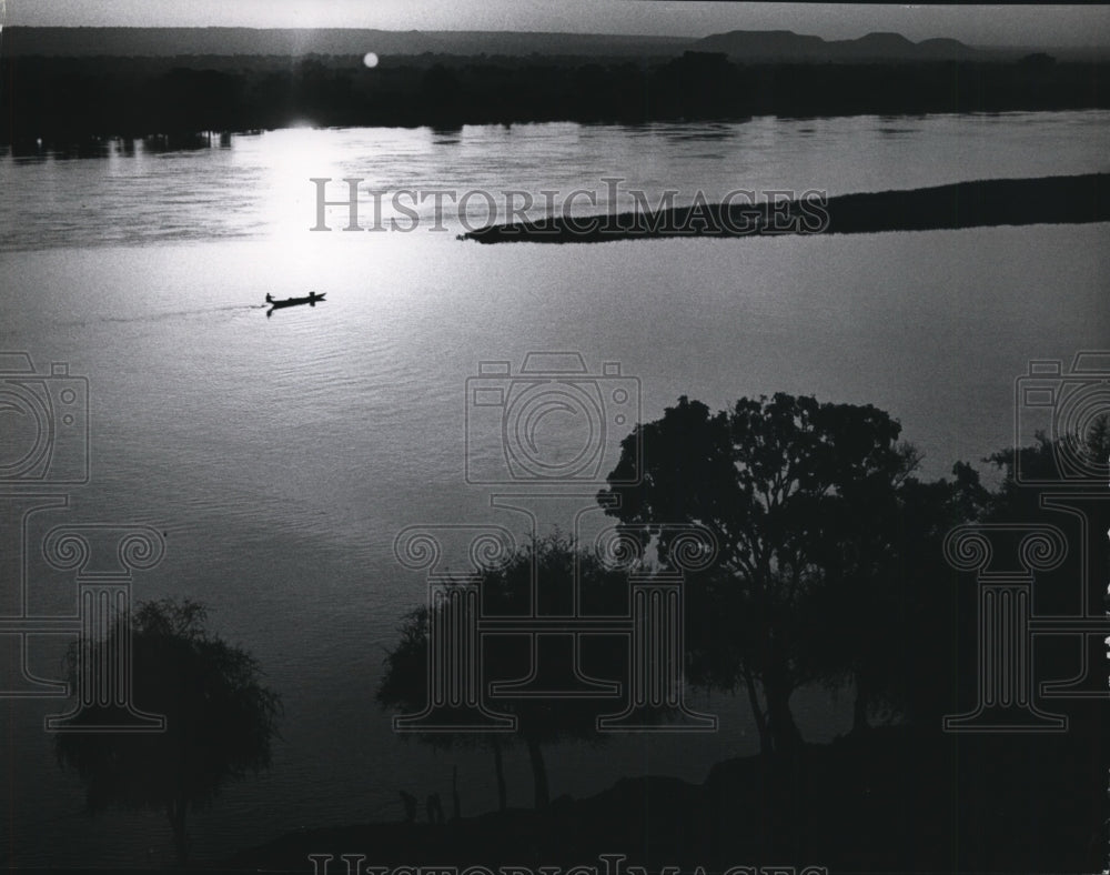 1971 Press Photo The Niger River through the south west of Republic of Niger - Historic Images