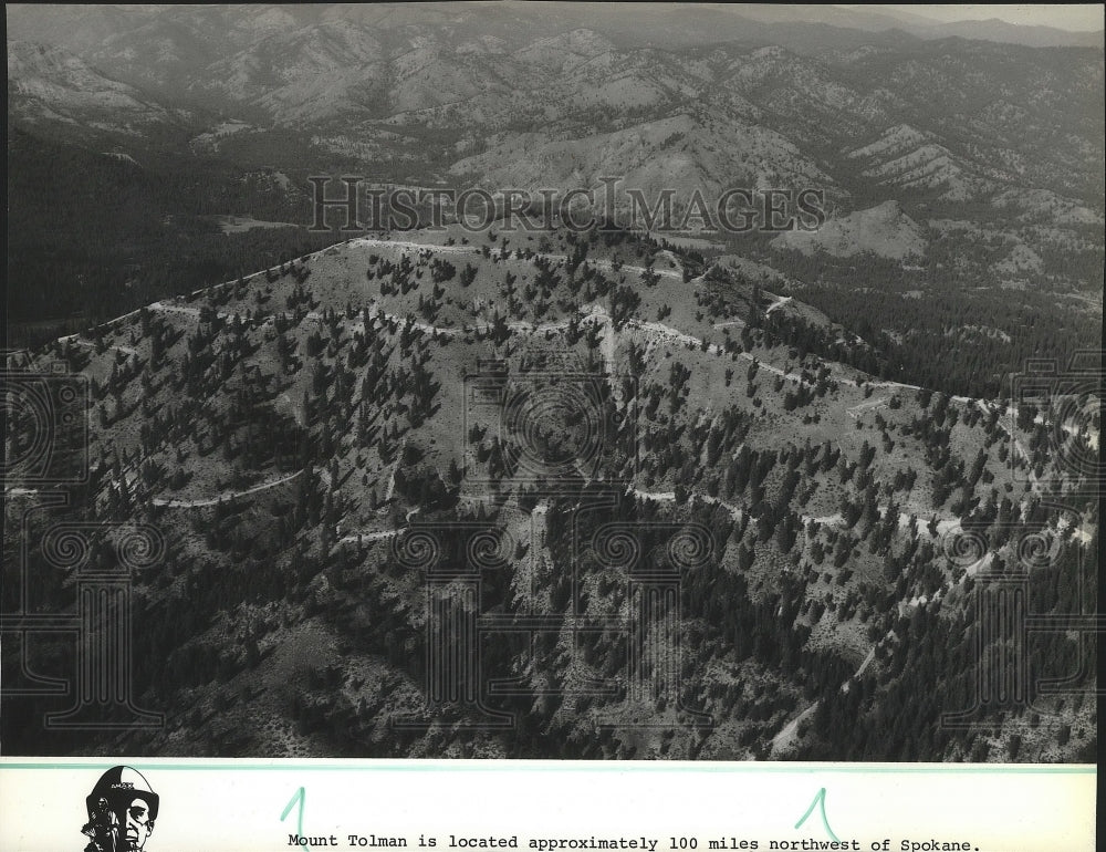 1961 Press Photo Mount Tolman is 100 Miles Northwest of Spokane - Historic Images